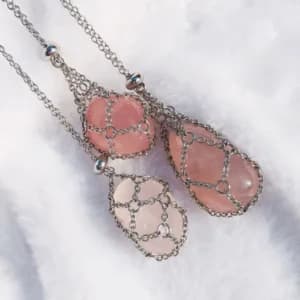 picture of Handcrafted Rose Quartz Pendant