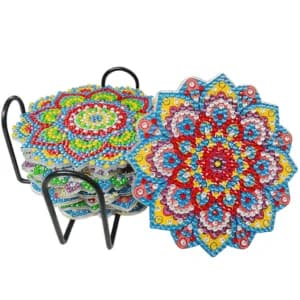Mandala Mosaic Coaster Set image