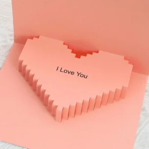 picture of Pop-Up Heart Love Card